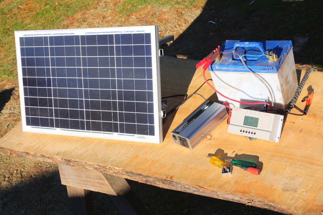 How to build a basic portable solar power system -camping,boating,off