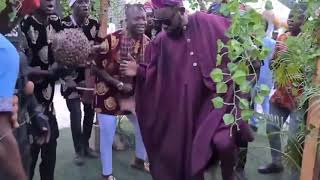 AY killed the popular Igbo Ogene cultural dance at Williams Uchemba’s traditiona