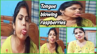 Tongue Blowing Raspberries Challenge Bengali Challenge Video Viral Video