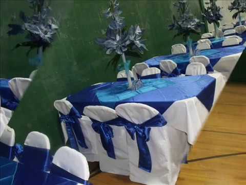 Faos Events Decoracion Color Azul Royal y Turquesa - YouTube