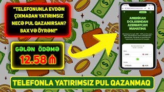 Tam Yatirimsiz Hər Gün 5 Azn Qazan İnternetdən Pul Qazanmaq 2025 Ödəmə Aldım