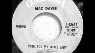 Watch Mac Davis Poem For My Little Lady video