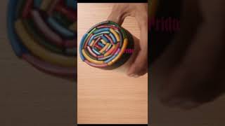 Studio De Prida Decorative Box Using Broken Gl Bangles