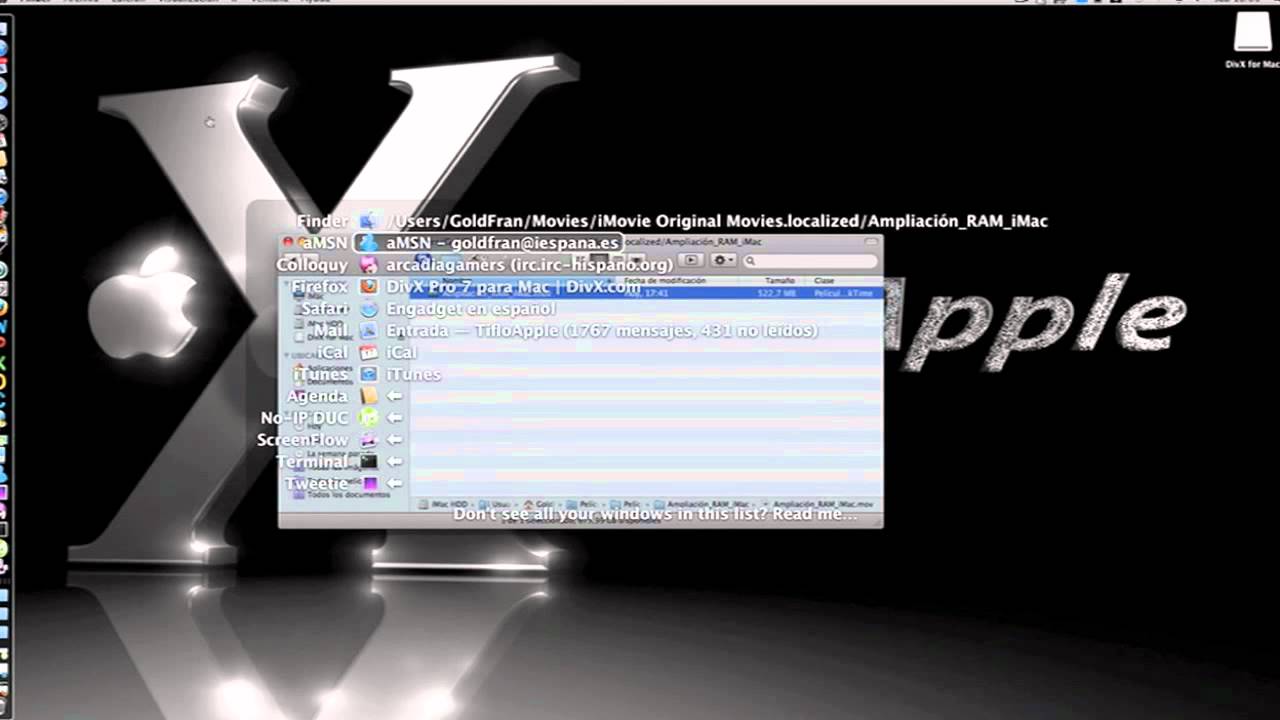 DE MOV A DIVX de mov a divx: