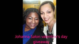 Giveaway winner Johanna Salon