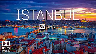 İstanbul 8K  Yumuşak Piyano Müziği ile Ultra HD - 60 FPS - 8K Doğa Filmi