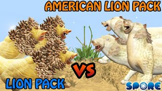 African Lion Vs American Lion Modern Vs Prehistoric S2E1 Spore