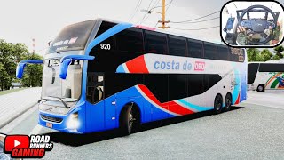 Cinematic Smooth Ride Volvo 9800 Dd Bus Penger Transport Brutal Traffic Ultra Realistic Drive
