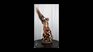 Ebros Archangel Saint Michael With Chained Satan On His Feet Collectible Figurine