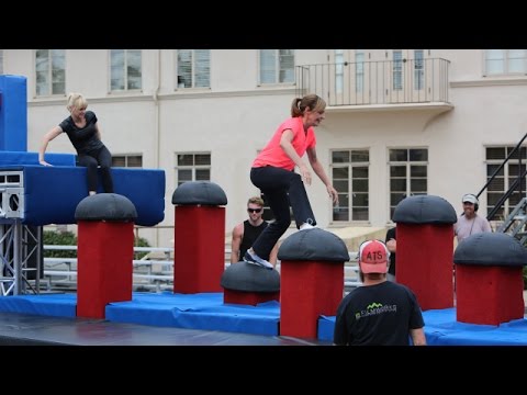 Anna Faris and Allison Janney -- Ninja Warriors!