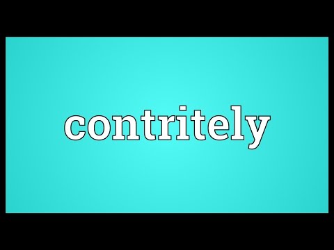 Header of contritely