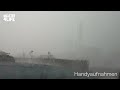 Unwetter - Sturm, Regen & Gewitter über dem Hafen in Münster