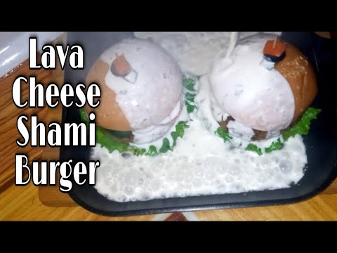 Lava Cheese Shami Burger Recipe |Shami Kebab Burger | by Asma's kitchen