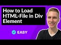 How to Load HTML-File in Div Element