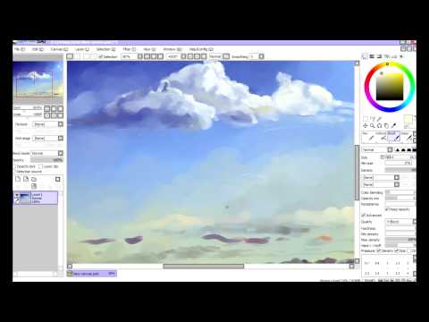 Как рисовать облака в paint Как рисовать облака в paint