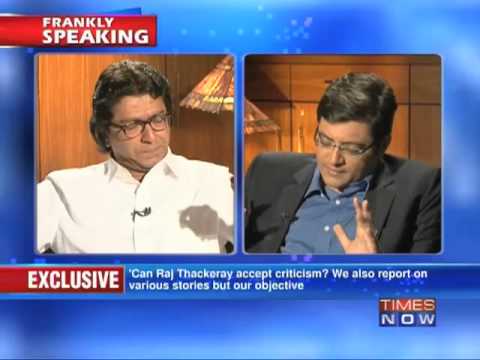 Raj Thackeray on Frankly Speaking with Arnab Goswami (Part 10...