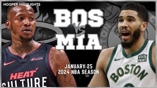 Boston Celtics vs Miami Heat  Game Highlights | Jan 25 | 2024 NBA Season