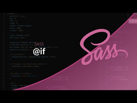 Le préprocesseur SASS (7/11) : Les conditions