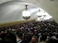 Видео Crowds in Moscow metro