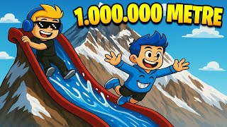 Everesti̇n Tepesi̇nden Kaydim Oyunu Bi̇ti̇rdi̇m Roblox Climb And Slide