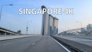 Singapore 4K - Driving Downtown - Dubai Miami Monaco Mix