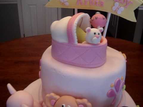 Beckham Palace on Baby Shower Fondant Cake