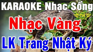 Karaoke Nhạc Vàng Bolero Trữ Tình Hòa Tấu Hay Nhất | Liên Khúc Trang Nhật Ký | Trọng HIếu