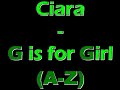 Ciara - G is for Girl (A-Z)  (New Song 2009)