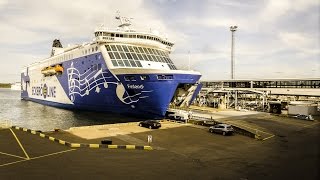 RoPax Ship: MS Finlandia Cruiseferry Unloading.
