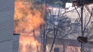 Видео Пожар в Воронеже,ул 45 стрелковой дивизии от АБЫР ВАЛГ, улица 19-й Стрелковой дивизии, Воронеж, Россия