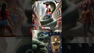 Wow Superhero But Python Snake Preys On Woman Marvel Dc All-Character