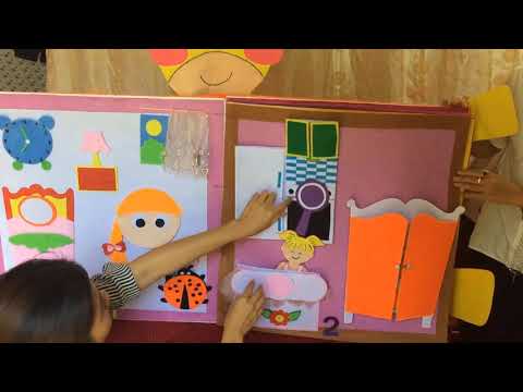 Quyển sách kỹ năng sống cho trẻ | Sách kỹ năng sống cho trẻ bằng vải nỉ | Đồ dùng dạy học..