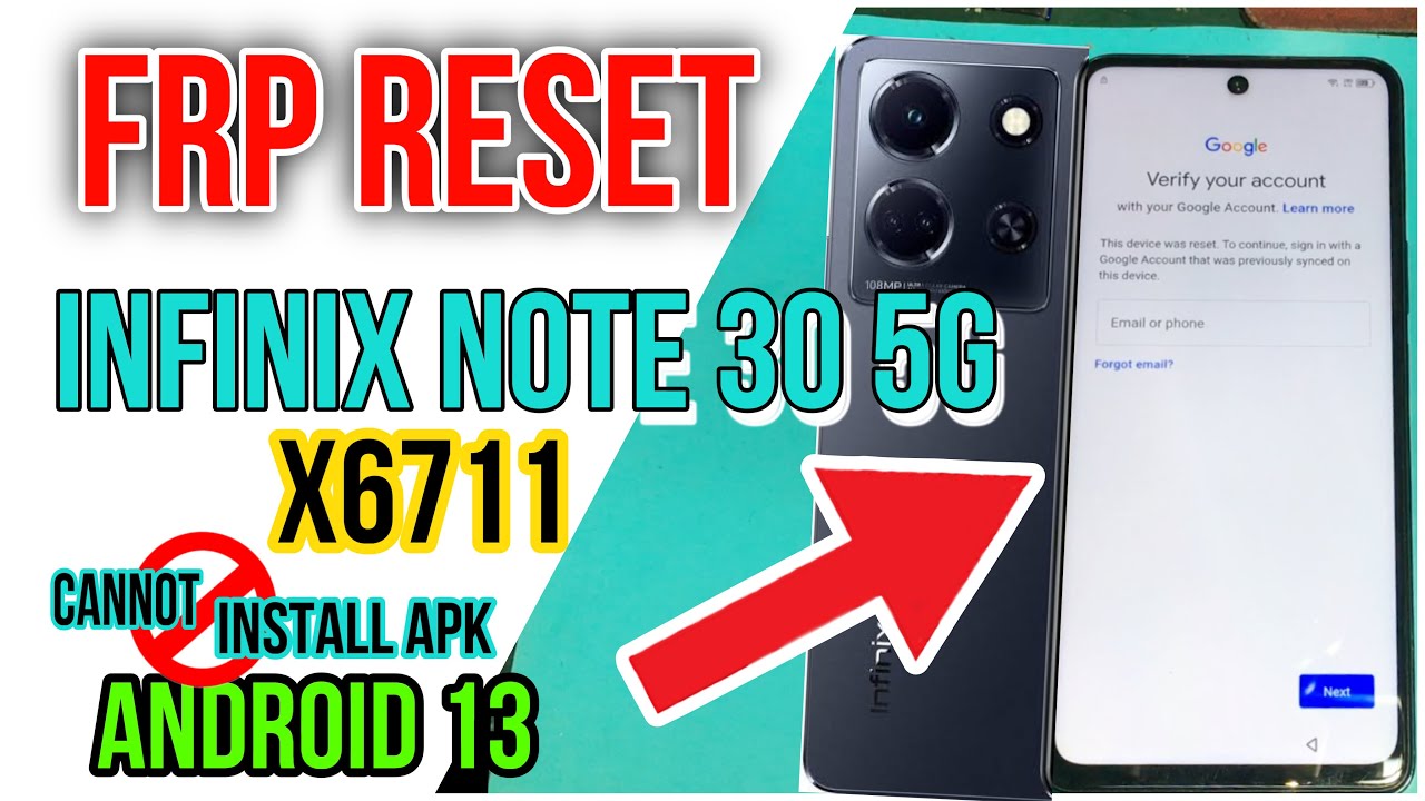 Infinix Note 30 5G X6711 Frp Problem solved Cannot Infinix Note 30 5G X6711 Frp Problem solved Cannot