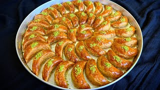 Görenler Yiyenler Baklava Sanıyor😍çok Az Bir Malzemeyle Ay Tatlısı😍Bera Tatlidun