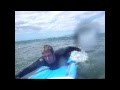 Maui Hawaii Surfing Fail-Guy bails after colliding into other surf board!