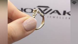 Custom ring with diamond climbing anchor heart Novvak Jewellery
