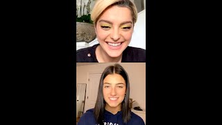 Bebe Rexha & Charli D'amelio Instagram Live