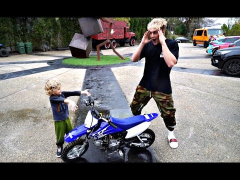 Tydus SURPRISES Jake Paul With A MINI DIRTBIKE For His Birthday!!