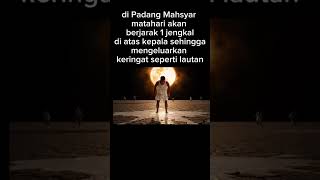 Betapa Panas Nya Matahari Berjarak 1 Jengkal Di Atas Ubun-Ubun
