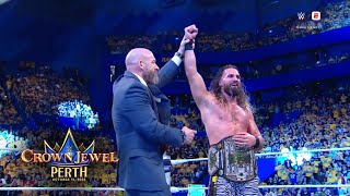 Seth Rollins Cheats To Beat Cody Rhodes In Shocking Crown Jewel Finish