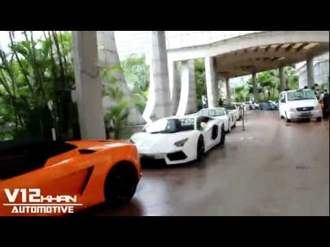Hotel Lobby Full Of Lamborghinis LOUD Maserati GranTurismo Acceleration l Hotel Lobby Full Of Lamborghinis LOUD Maserati GranTurismo Acceleration l