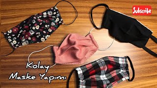 Evde Maske Yapımı Kendi̇ Maskeni̇ Kendi̇n Yap Face Mask Making How To Sew Face Mask