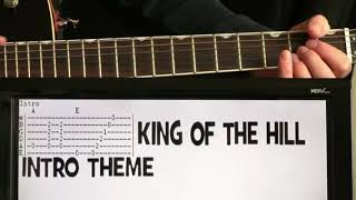 King Of The Hill Intro Theme Guitar Chords Lesson & Tab Tutorial by The Refreshm