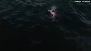 Video Drone Footage Of Sarah Thomas Epic English Channel Swim