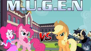 Mugen Battle 57 Pinkie Pie And Eqg Pinkie Pie Vs Applejack And Tabi