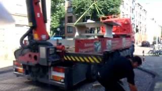 Heblad Pingpongtafel - Lossen In Amsterdam