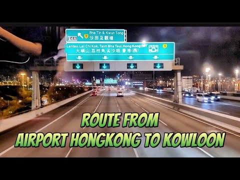 Route From Tsing Ma Bridge Airport Hongkong To Kowloon || Perjalanan Dari Jembatan Tsing Ma Hongkong