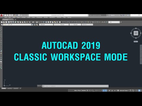Acad Tricks 1: Chuyển Autocad 2019 về giao diện classic Create Classic workspace for AutoCAD 2019