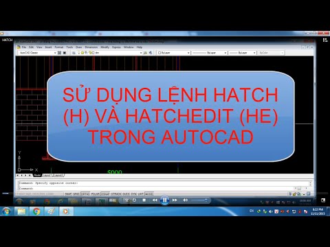 Sử dụng lệnh HATCH trong Autocad.