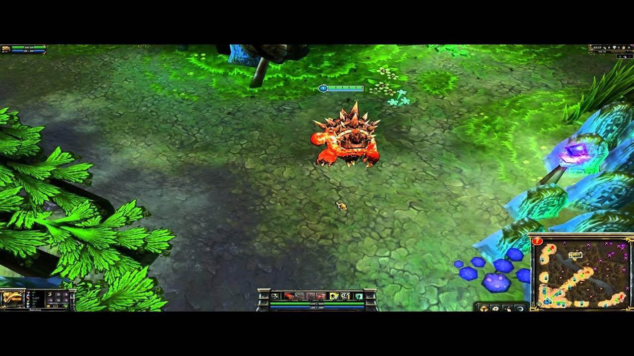 League of Legends Molten Rammus Skin - YouTube